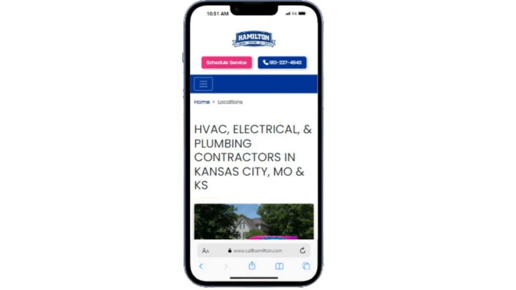 HVAC Website example 7