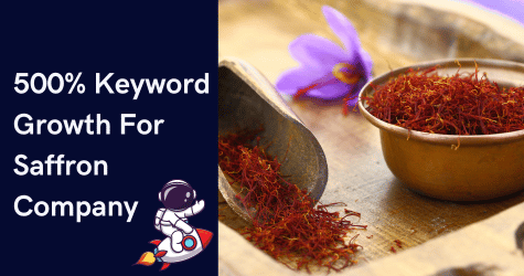 500% Keyword Growth for Saffron Company featured image